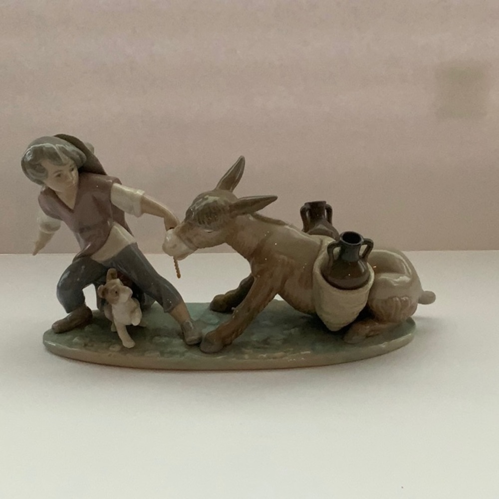 Lladro #5178 RARE Mint “Stubborn Donkey” Vintage